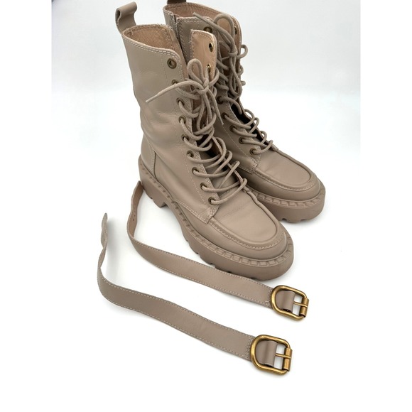 Uterque Women's Leather Ankle Boots 5108/880/040 /Size 7.5 US / Removable Buckle - Picture 14 of 14